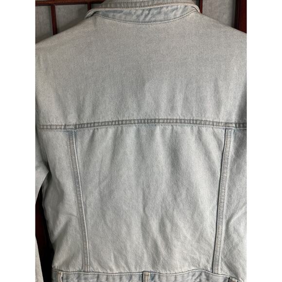 Zara Denim Dress light wash button front mini size med - Picture 7 of 10